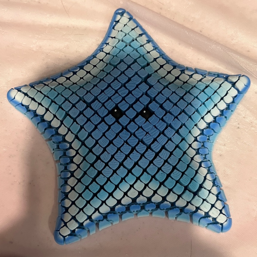 3D printed Articulated Betsie, The Sea Star  Fidget Toy Fun Collectibl…